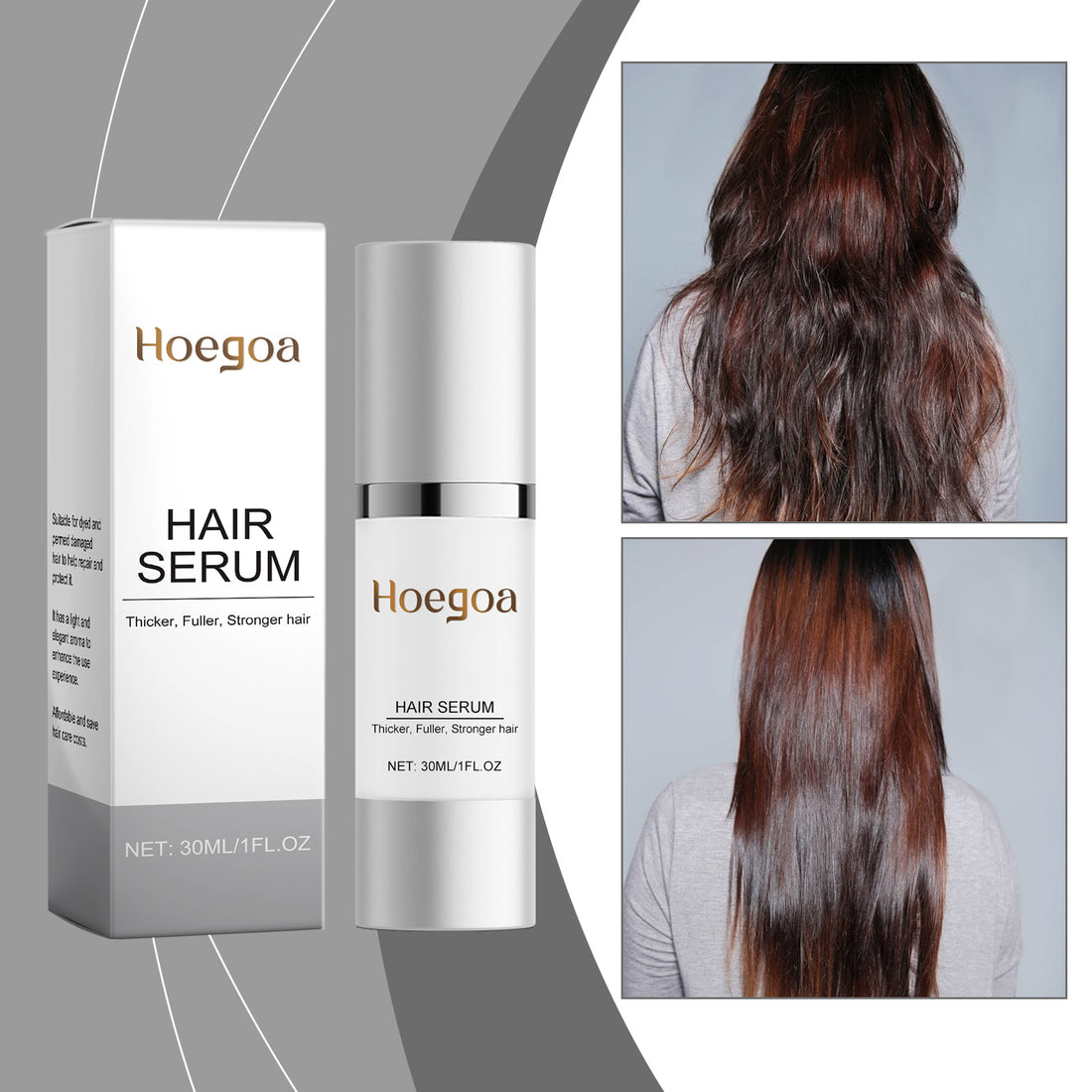Hoegoa Hair Conditioner Essence, Dry Hair Split End Repair Frizzy Hair Moisture And Smooth Hair Care