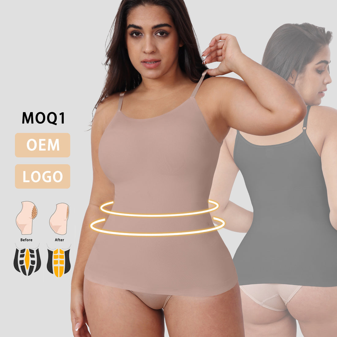 Camisole Shapewear Tummy Control Waist Trainer Top Women&