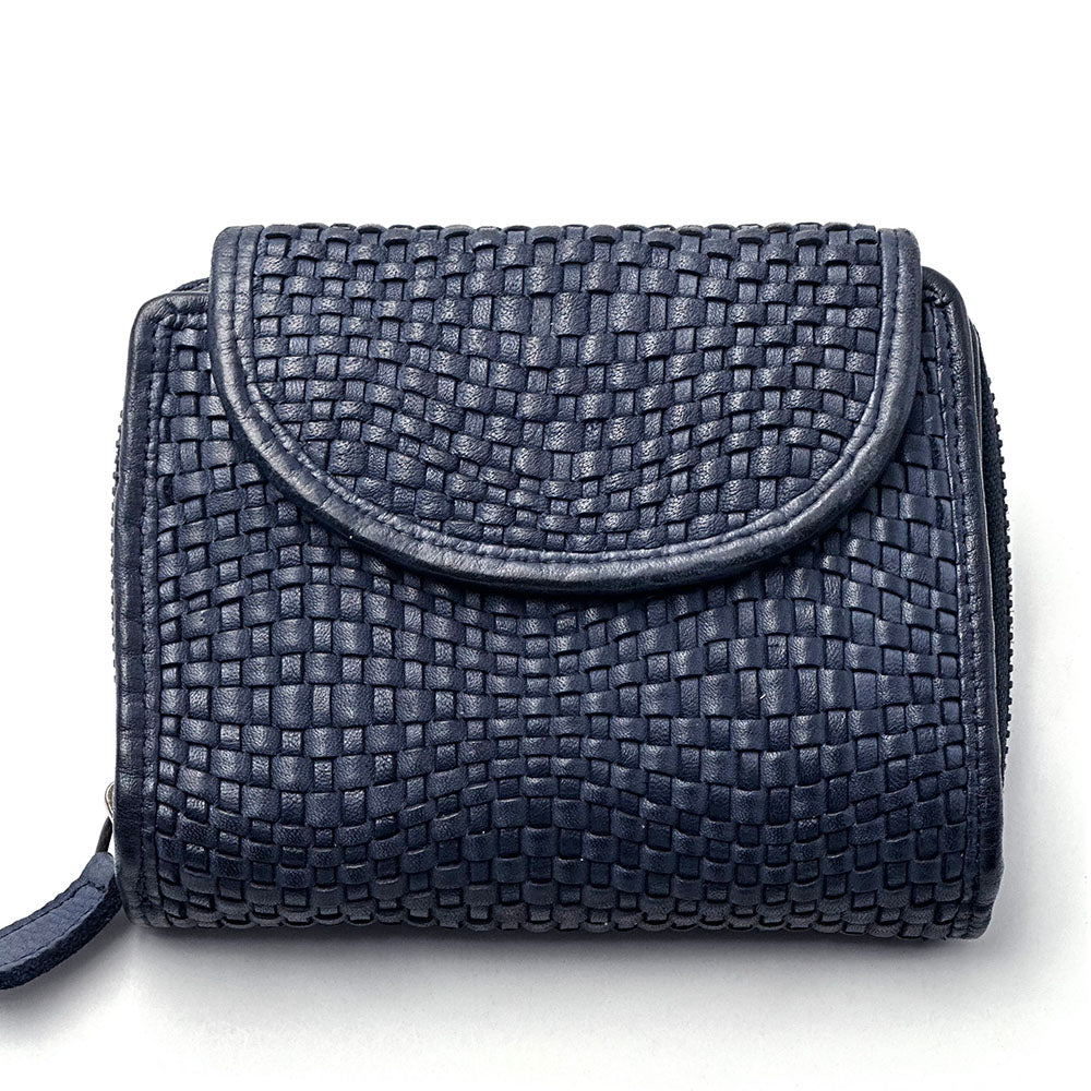 Nerissa Intrecciato Cow Leather Wallet