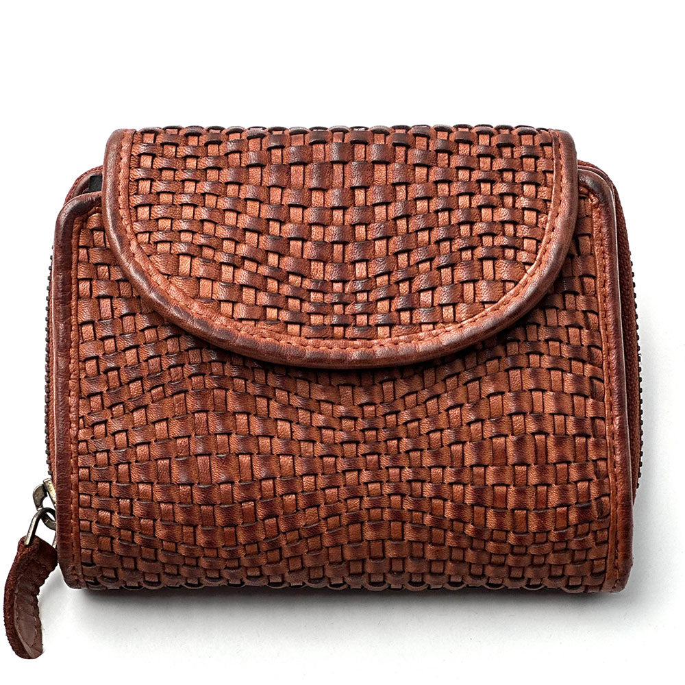 Nerissa Intrecciato Cow Leather Wallet