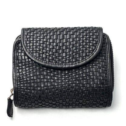 Nerissa Intrecciato Cow Leather Wallet