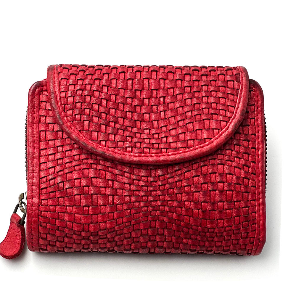 Nerissa Intrecciato Cow Leather Wallet