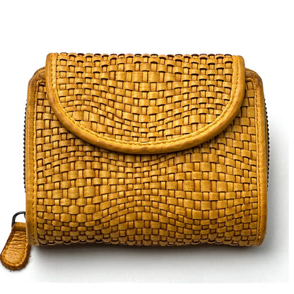 Nerissa Intrecciato Cow Leather Wallet