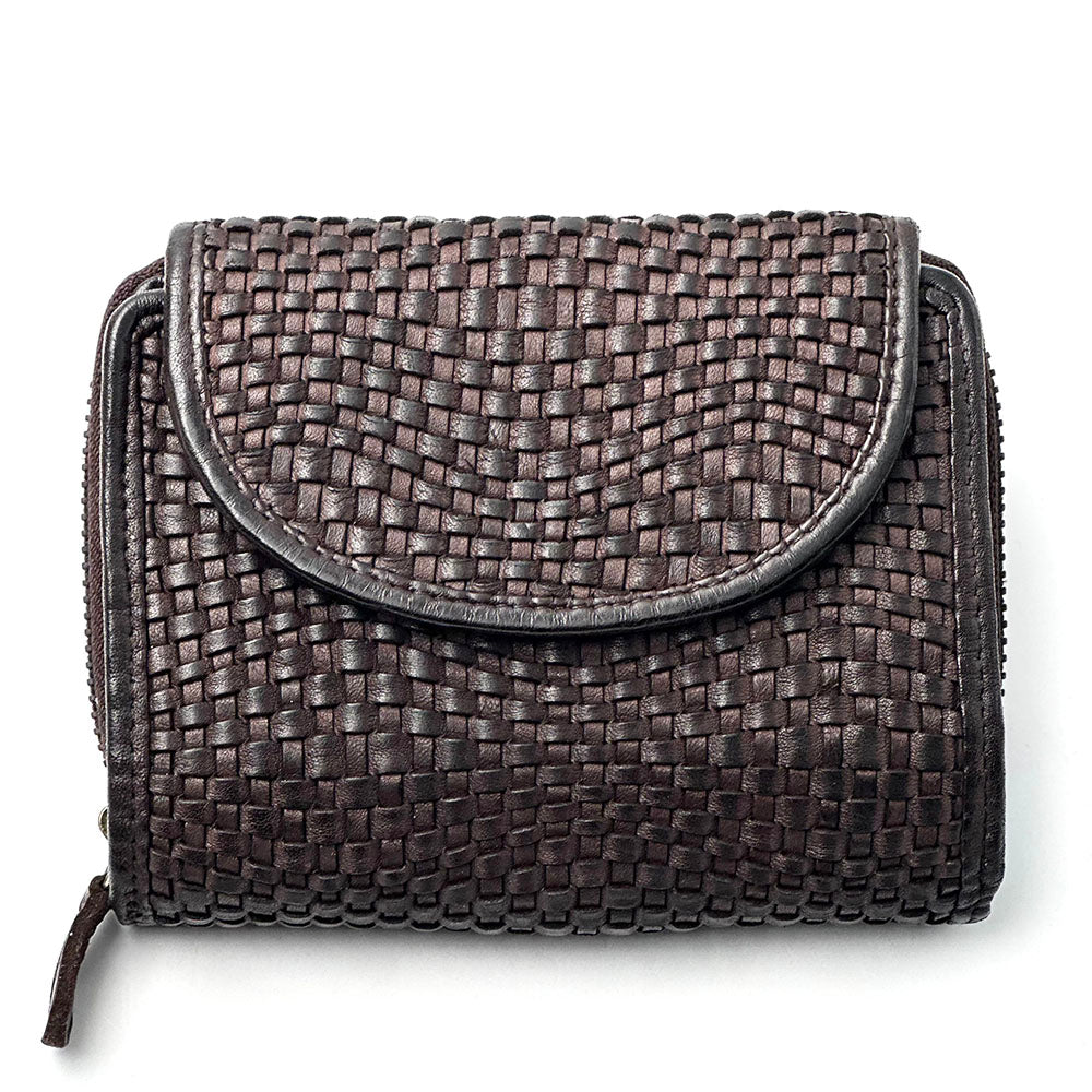 Nerissa Intrecciato Cow Leather Wallet