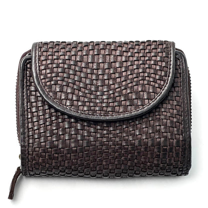 Nerissa Intrecciato Cow Leather Wallet