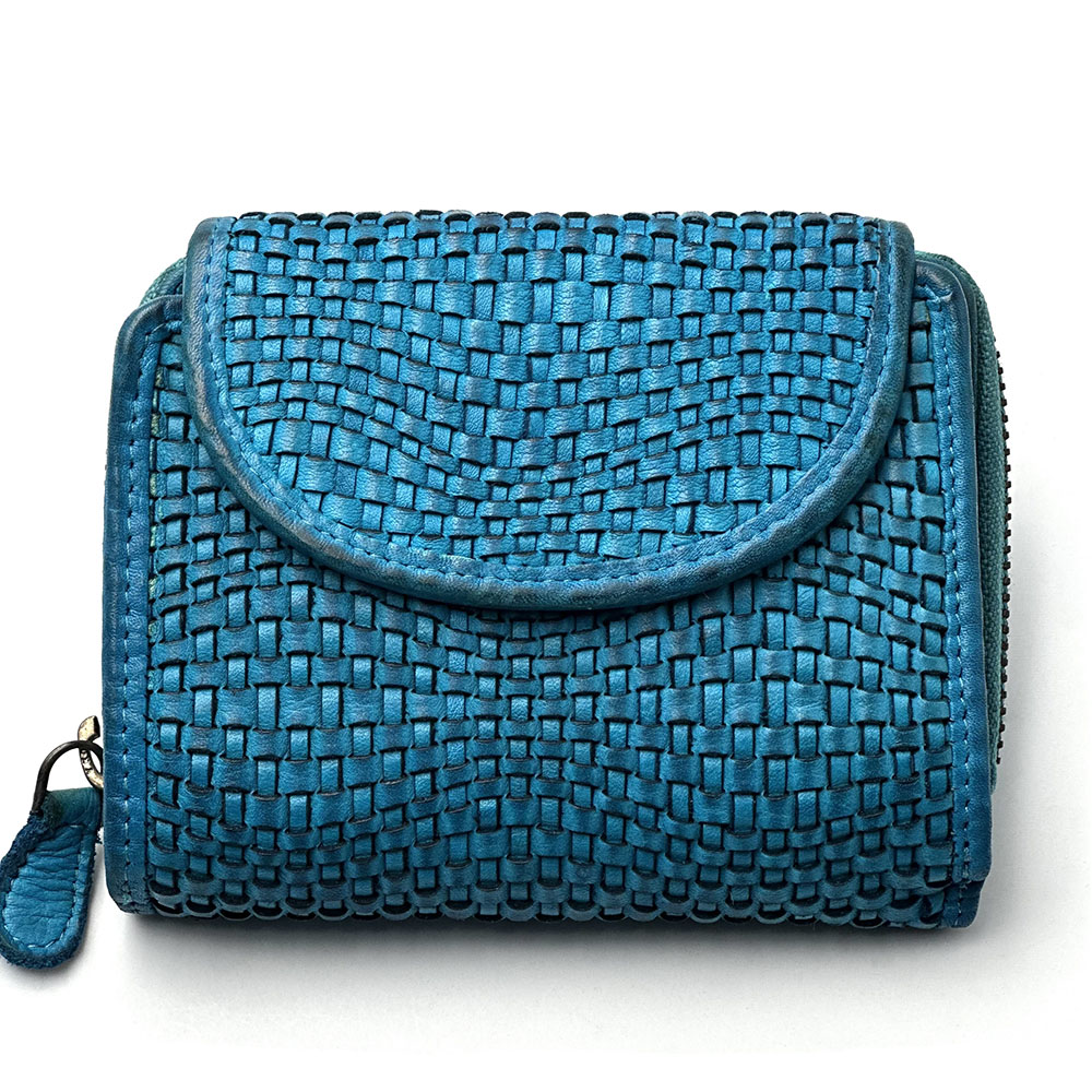 Nerissa Intrecciato Cow Leather Wallet