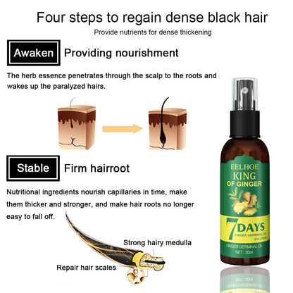EEL Ginger Hair Spray, Strengthens Hair, Massages Scalp And Restores Hair