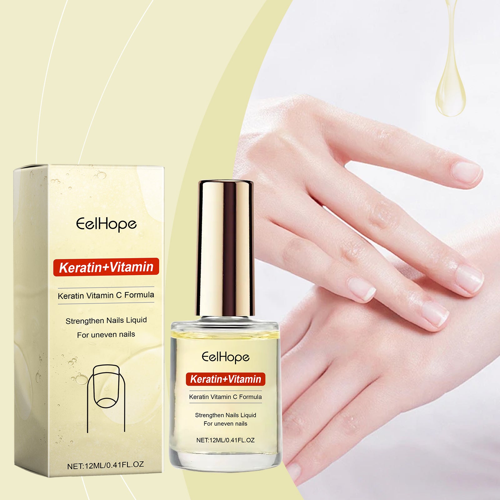 Eelhope Nail Care And Repair Solution Hand Softening Nail Exfoliating Nail Polish Essence