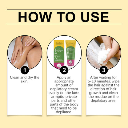 OceAura Gentle And Soothing Hair Removal Cream, Gently Cleanses Various Skin Types And Is Suitable For Refreshing, Smooth And Fine Hair Removal Cream