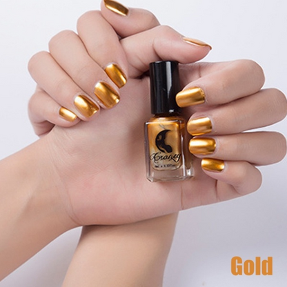 14 Color 6ML Women Fashion Sexy New Metallics Nail Polish Mirror Nail Polish Beauty Makeup Accessories