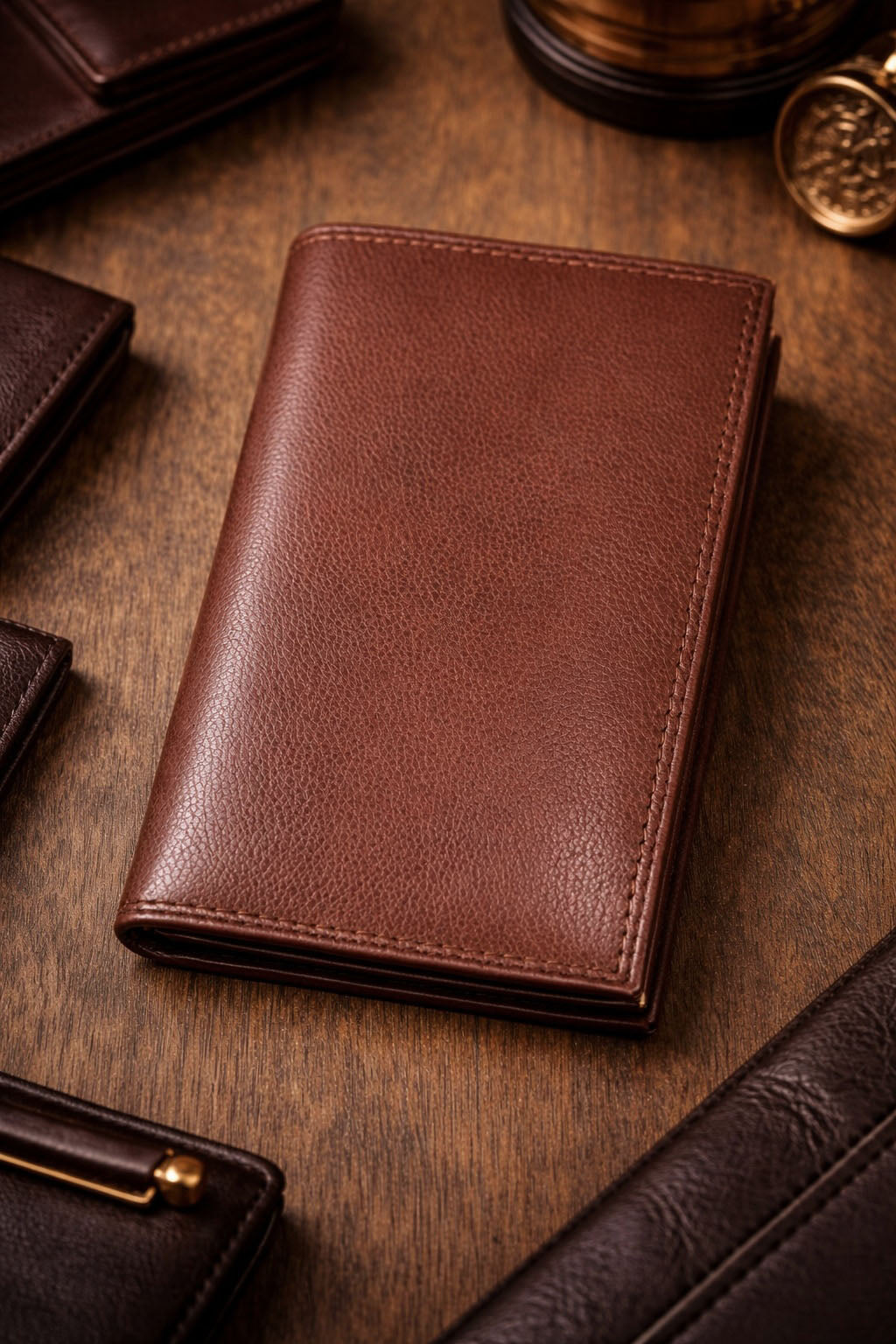 Bernardo V Italian Cow Leather Wallet - Made In Italy