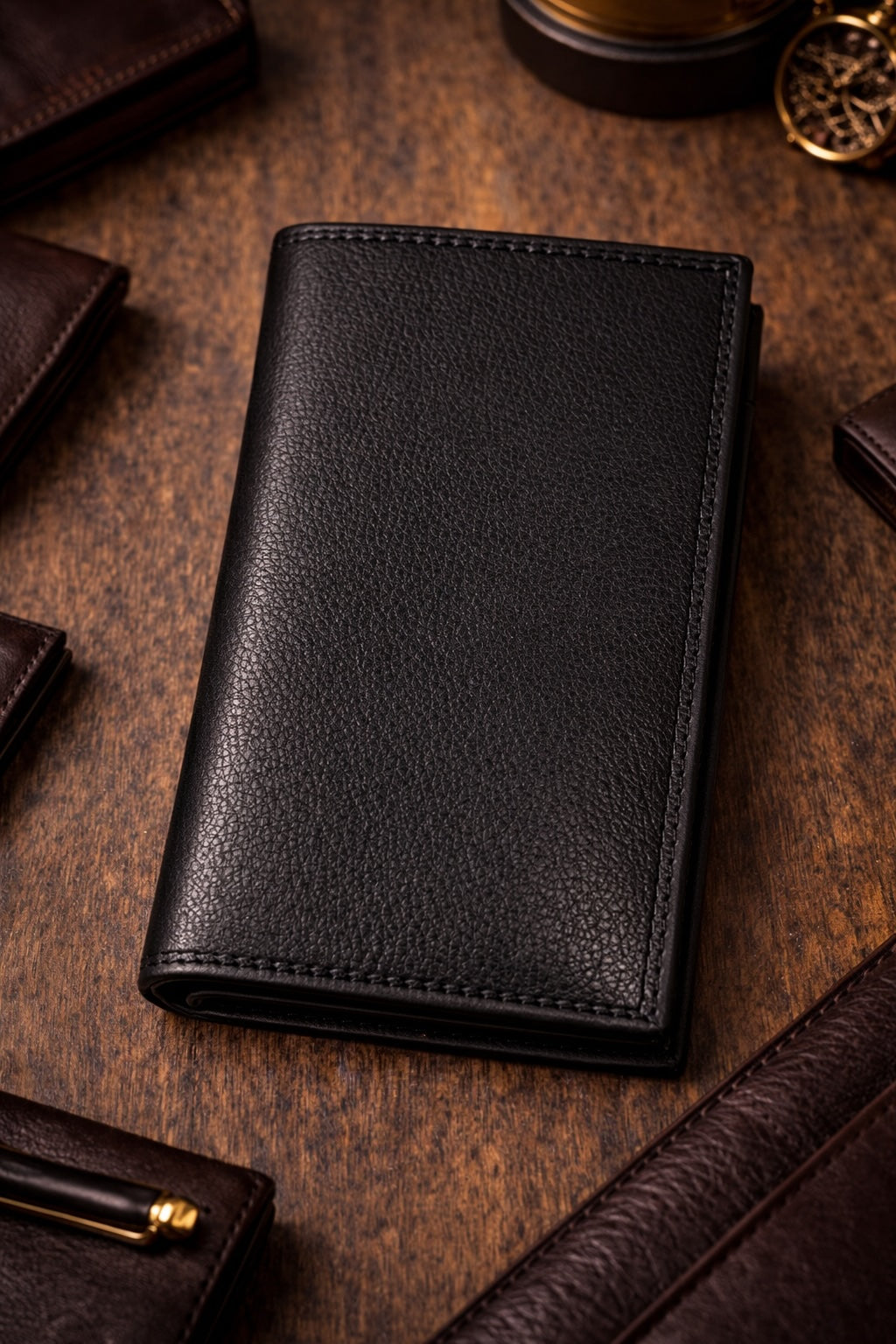Bernardo V Italian Cow Leather Wallet - Made In Italy