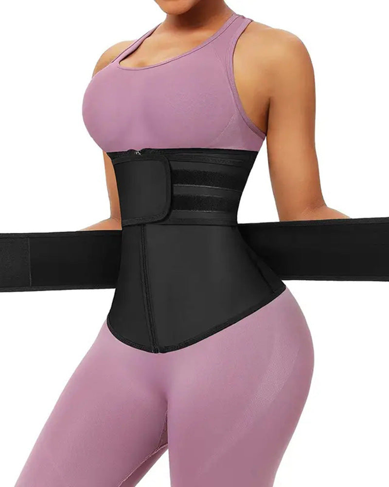 Beauty Shaping Double Waistband Zipper Women&
