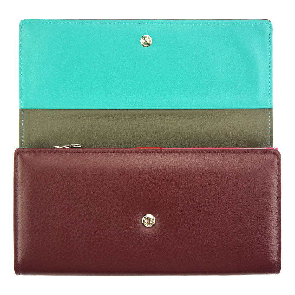 Dianora M Leather Wallet - Made In Italy