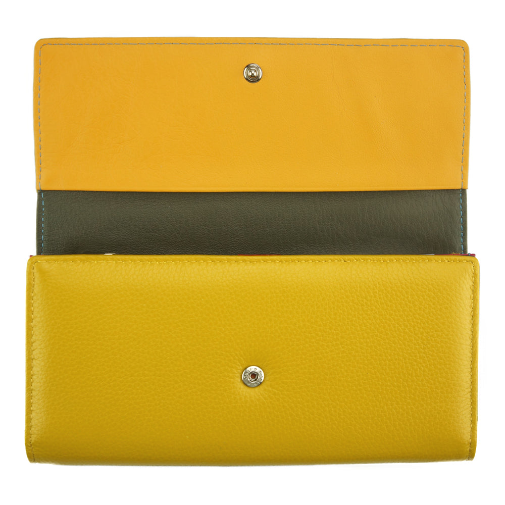 Dianora M Leather Wallet - Made In Italy
