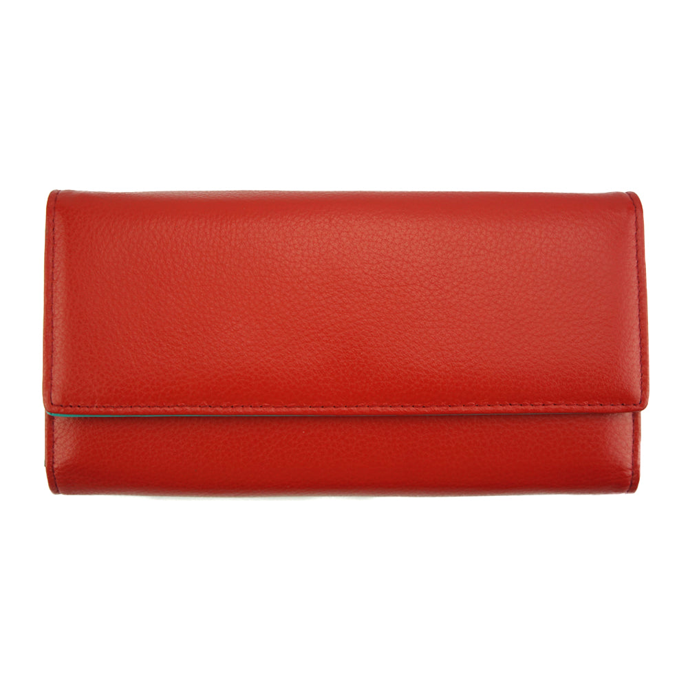 Dianora M Leather Wallet - Made In Italy