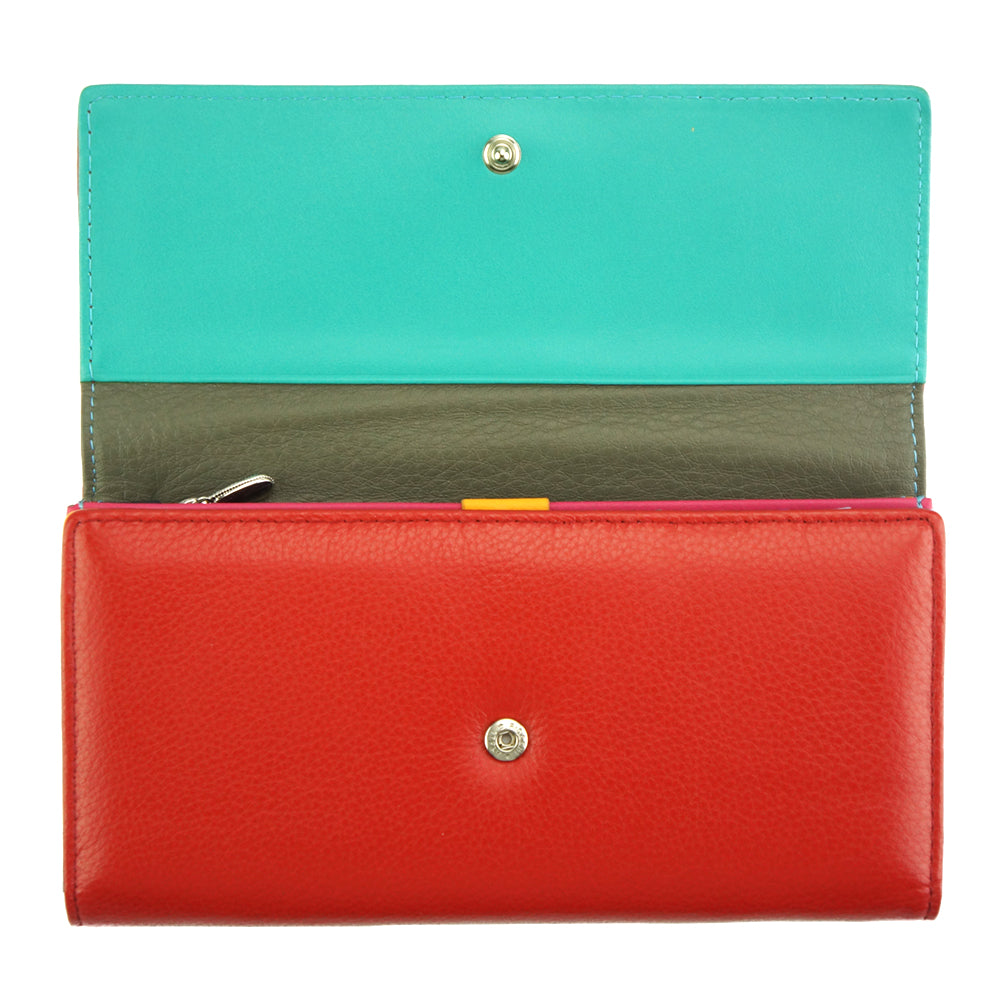 Dianora M Leather Wallet - Made In Italy