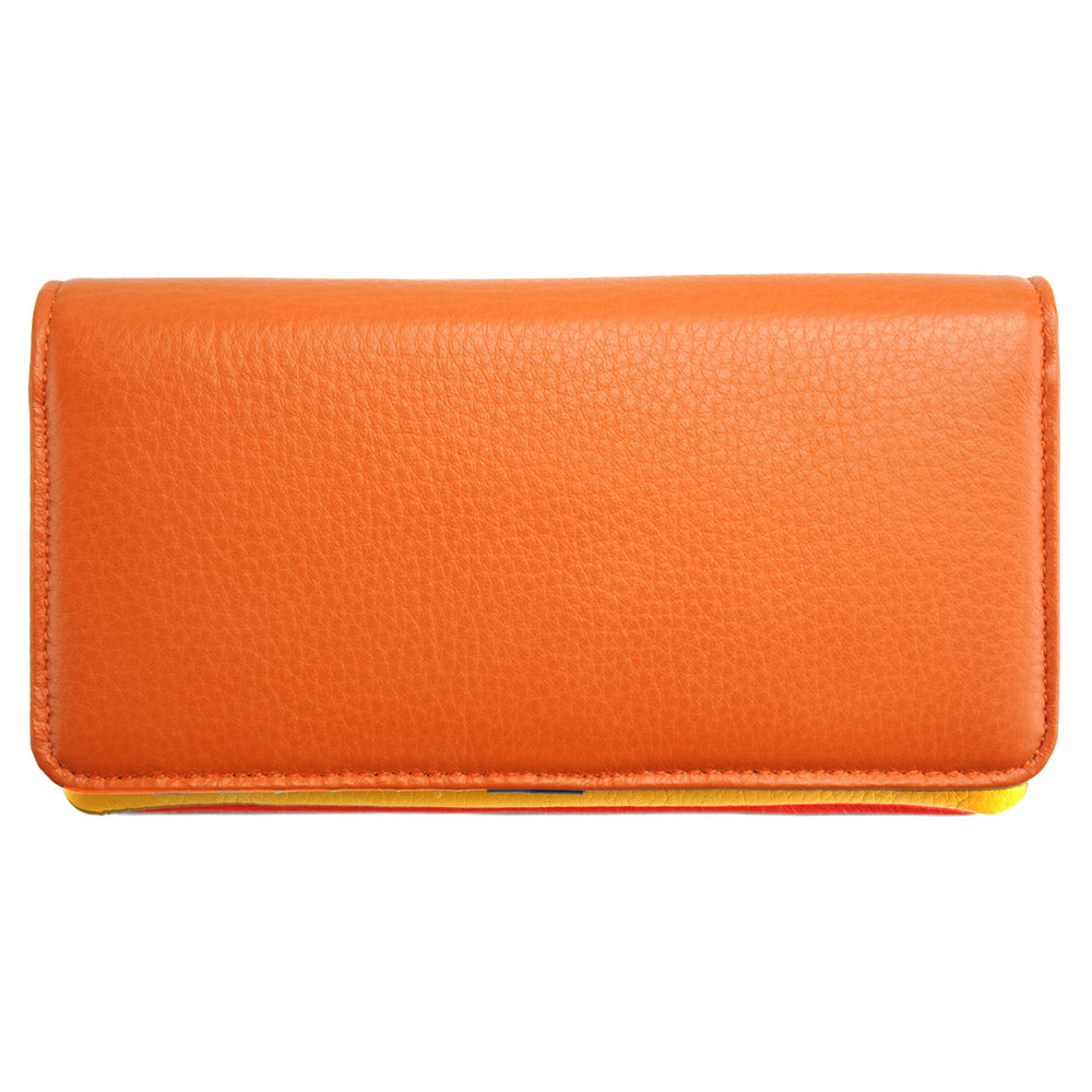 Rosalinda Compact Leather Wallet - Made In Italy