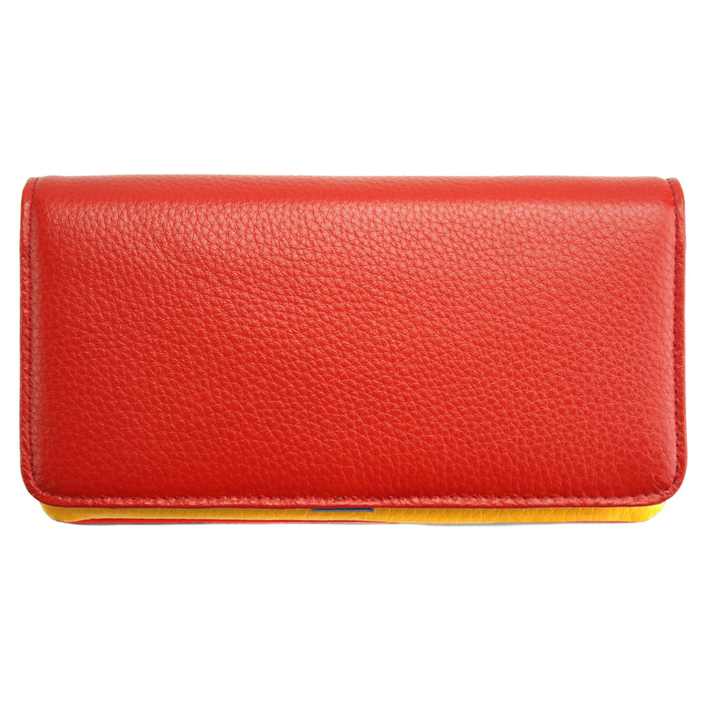 Rosalinda Compact Leather Wallet - Made In Italy