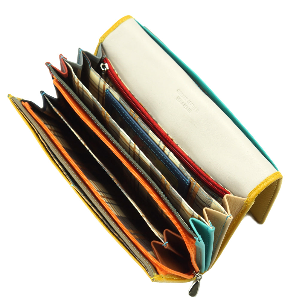 Dianora Leather Wallet - Made In Italy