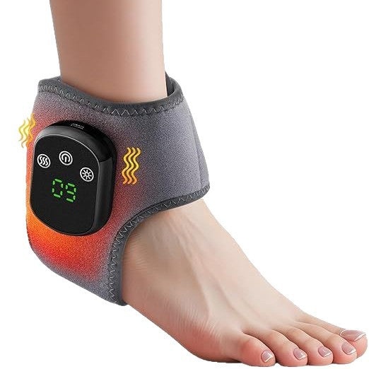 Electric ankle protection hot compress vibrating foot massager massage protector