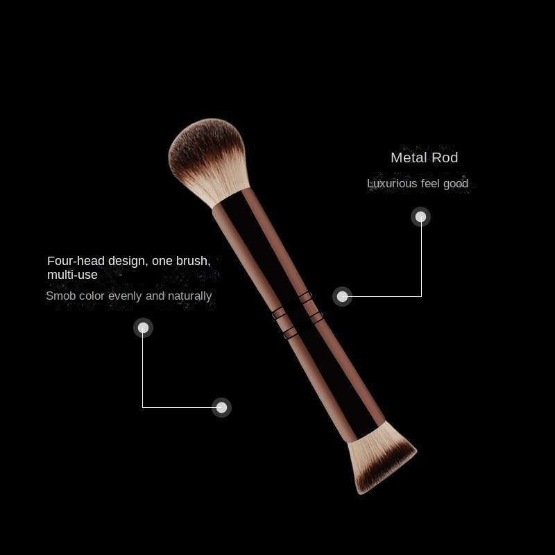 HG Four-Head Hidden Multi-Functional Makeup Brush, Powder Brush, Blush Brush