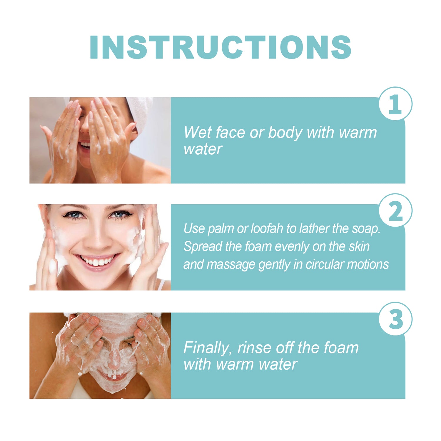 Protein Repair Cleansing Soap Cleans Pores, Lightens Acne Dark Spots, Moisturizes Brightening Face Wash Soap