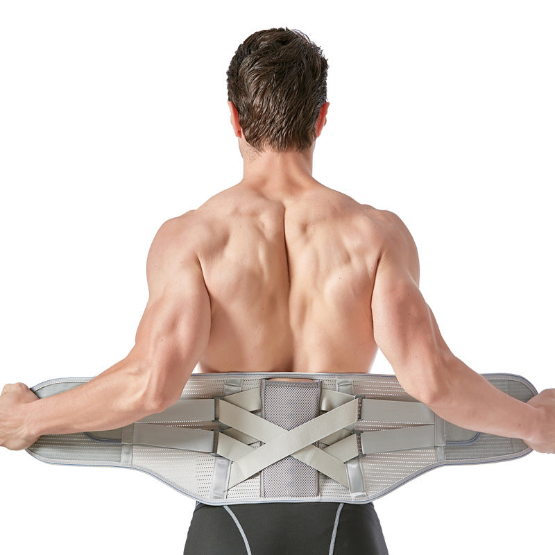 Removable steel plate support for waist protection, breathable and widened waist protection