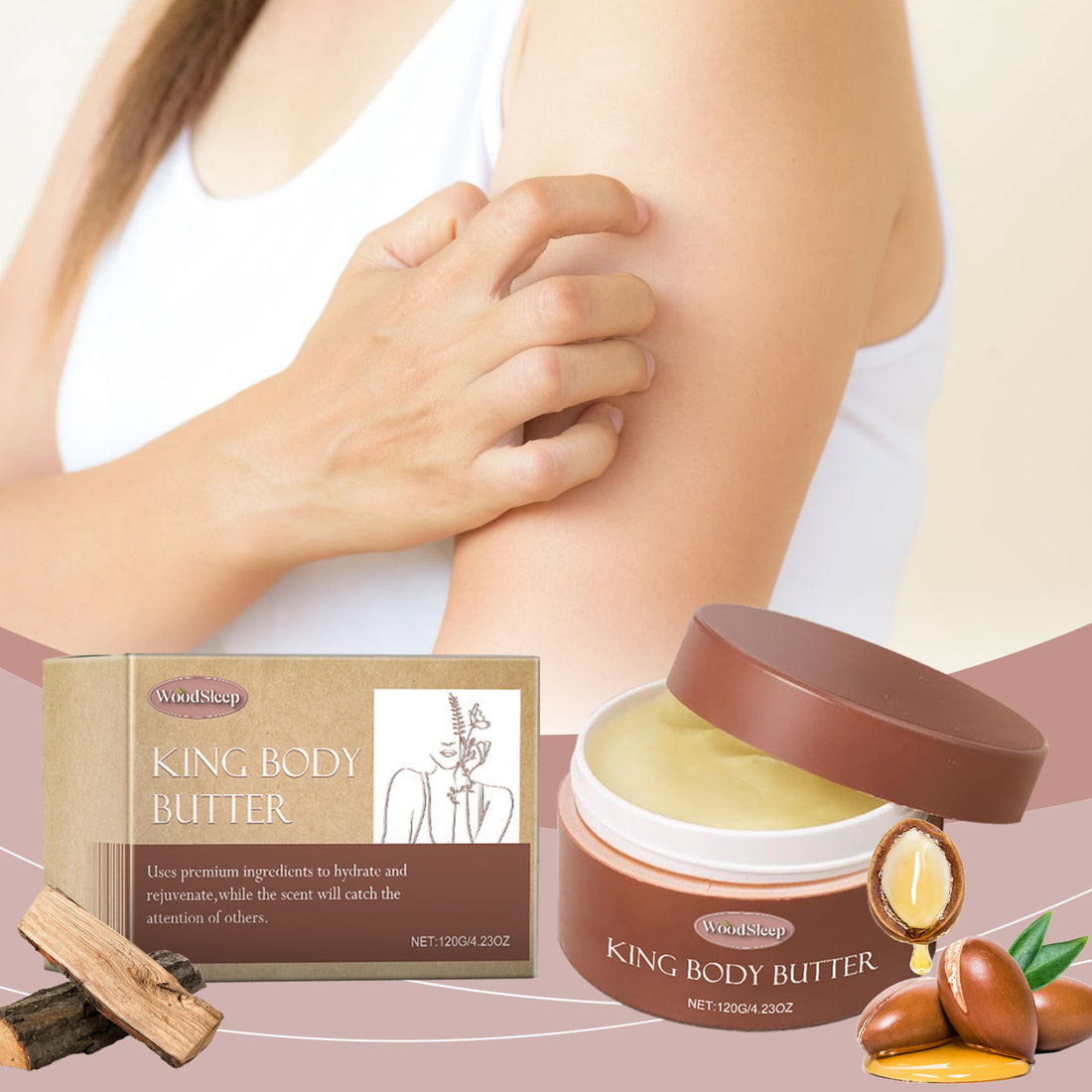 Body Moisturizing Cream with Cologne Scent - Gentle Hydration and Skin Care