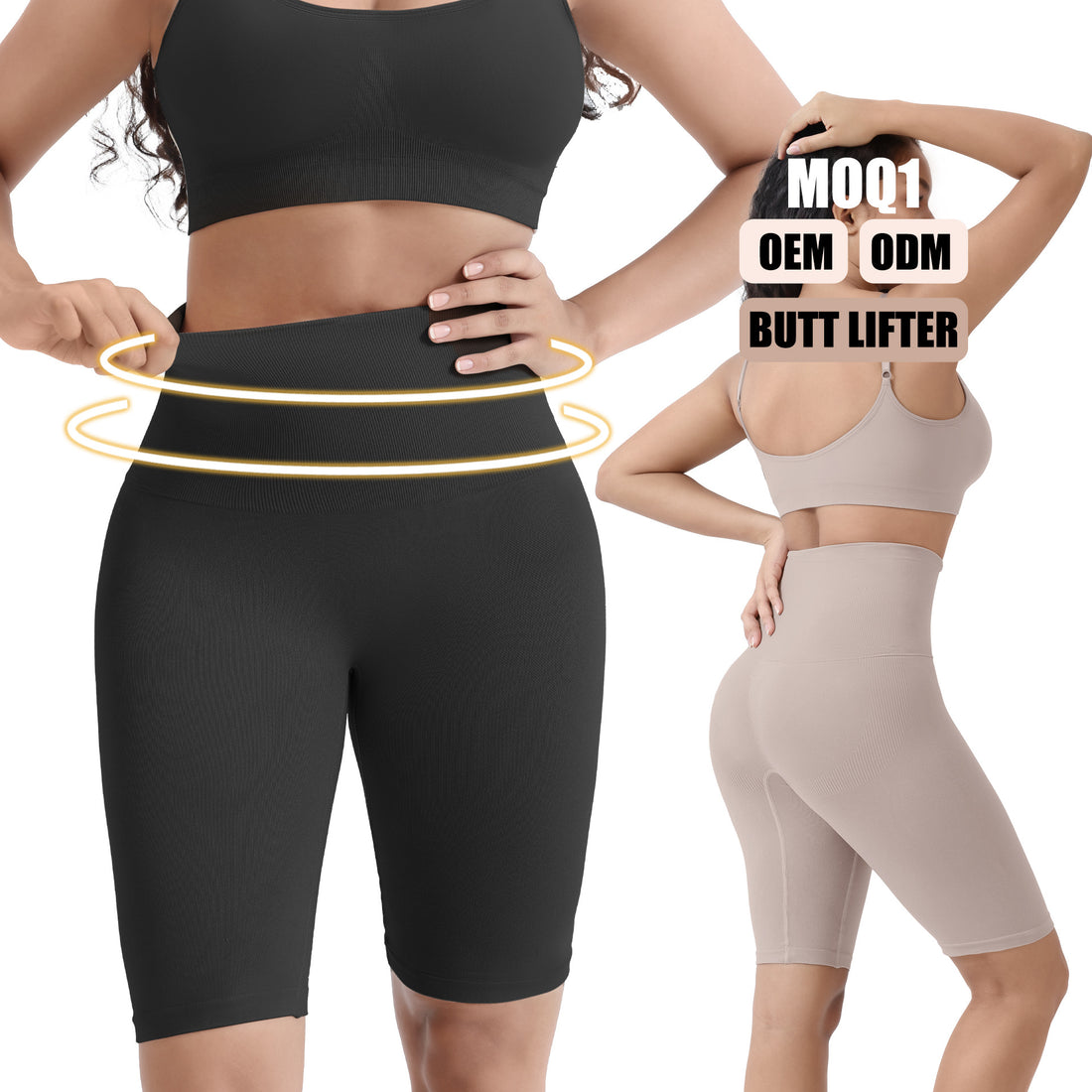 Shorts Anti-See-Through Five-Point Shapewear Waist Trimming Briefs Shaping
