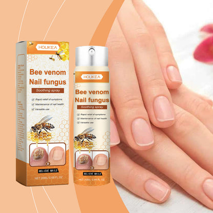 Houkea Bee Venom Nail Care Spray Foot Nail Cleaning, Moisturizing And Brightening Nail Care Spray