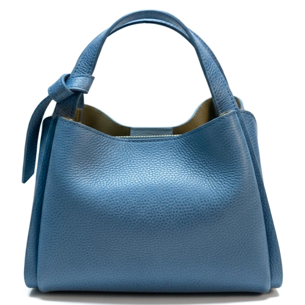 Vanessa Italian Cow Leather Structured Handbag - Made In Italy