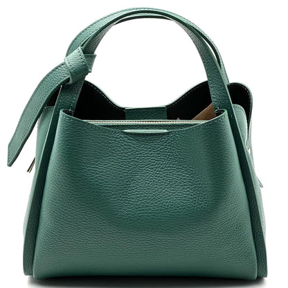 Vanessa Italian Cow Leather Structured Handbag - Made In Italy