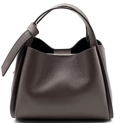 Vanessa Italian Cow Leather Structured Handbag - Made In Italy