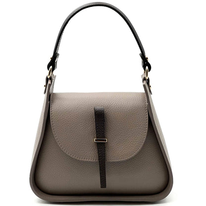 Lorenza Italian Cow Leather Shoulder Bag - Made In Italy