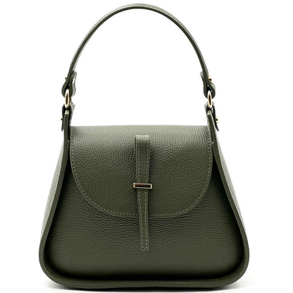 Lorenza Italian Cow Leather Shoulder Bag - Made In Italy