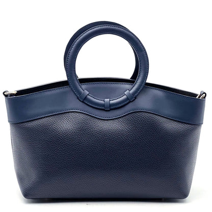 Marcella Cow Leather Top Handle Bag - Made In Italy