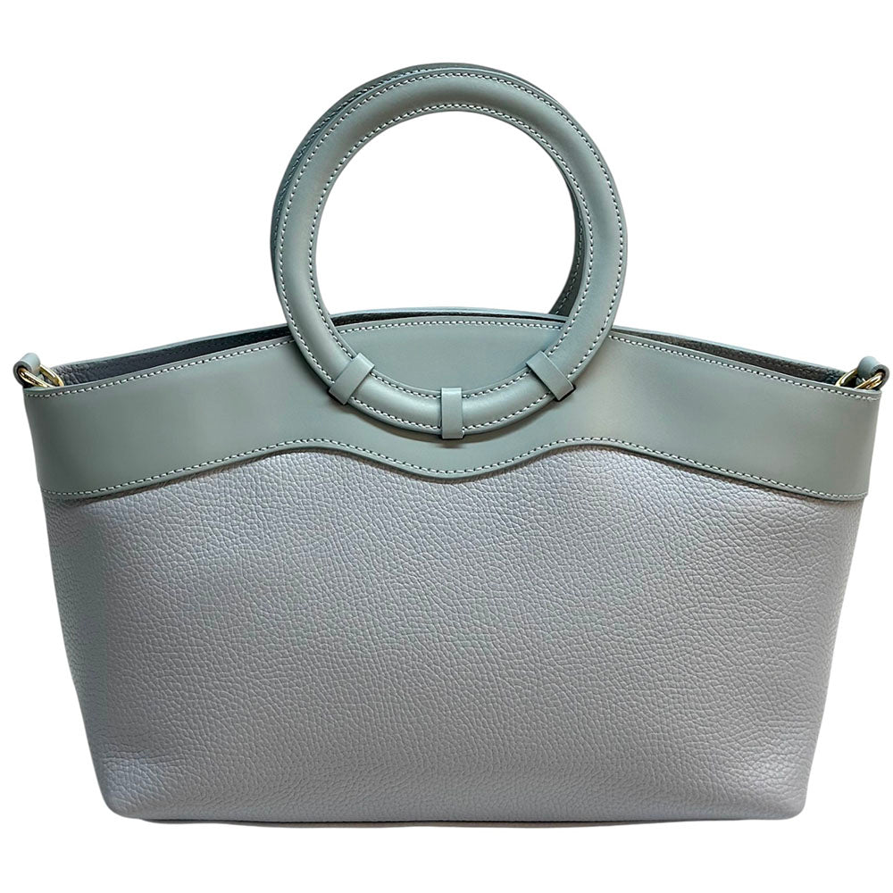 Marcella Cow Leather Top Handle Bag - Made In Italy