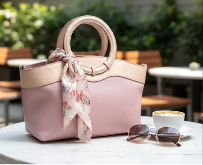Marcella Cow Leather Top Handle Bag - Made In Italy