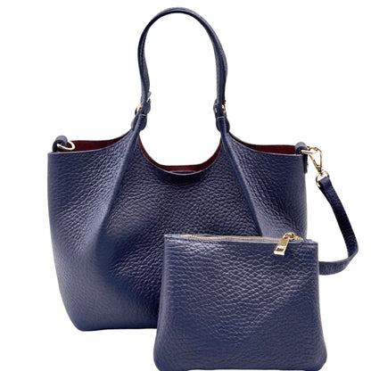 Artemisia Small Italian Cow Leather Shoulder Bag - Made In Italy