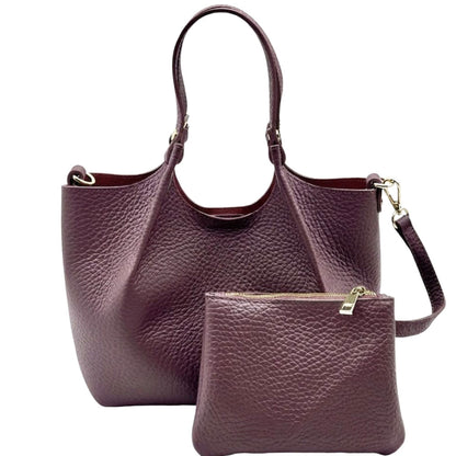 Artemisia Small Italian Cow Leather Shoulder Bag - Made In Italy