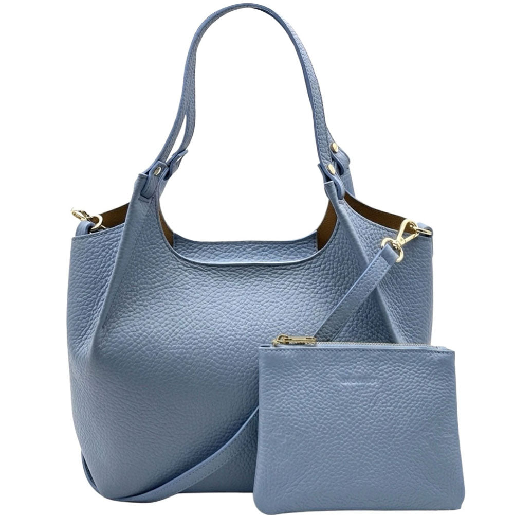 Artemisia Italian Cow Leather Shoulder Bag - Made In Italy