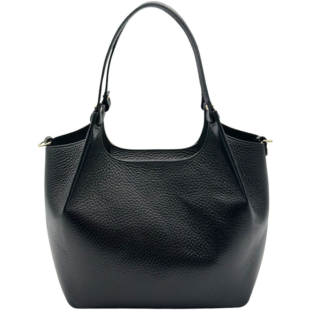 Artemisia Italian Cow Leather Shoulder Bag - Made In Italy