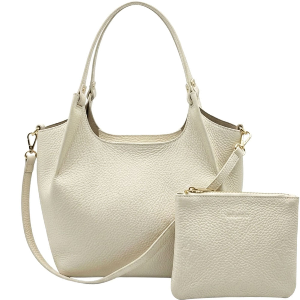 Artemisia Italian Cow Leather Shoulder Bag - Made In Italy