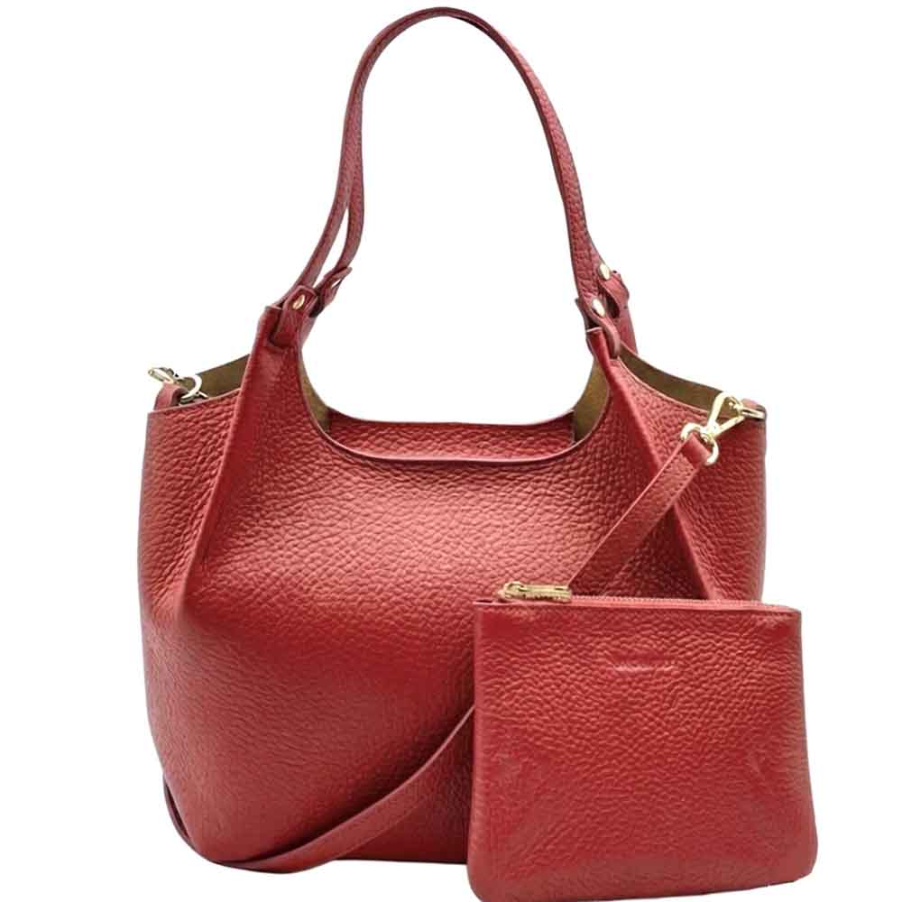 Artemisia Italian Cow Leather Shoulder Bag - Made In Italy