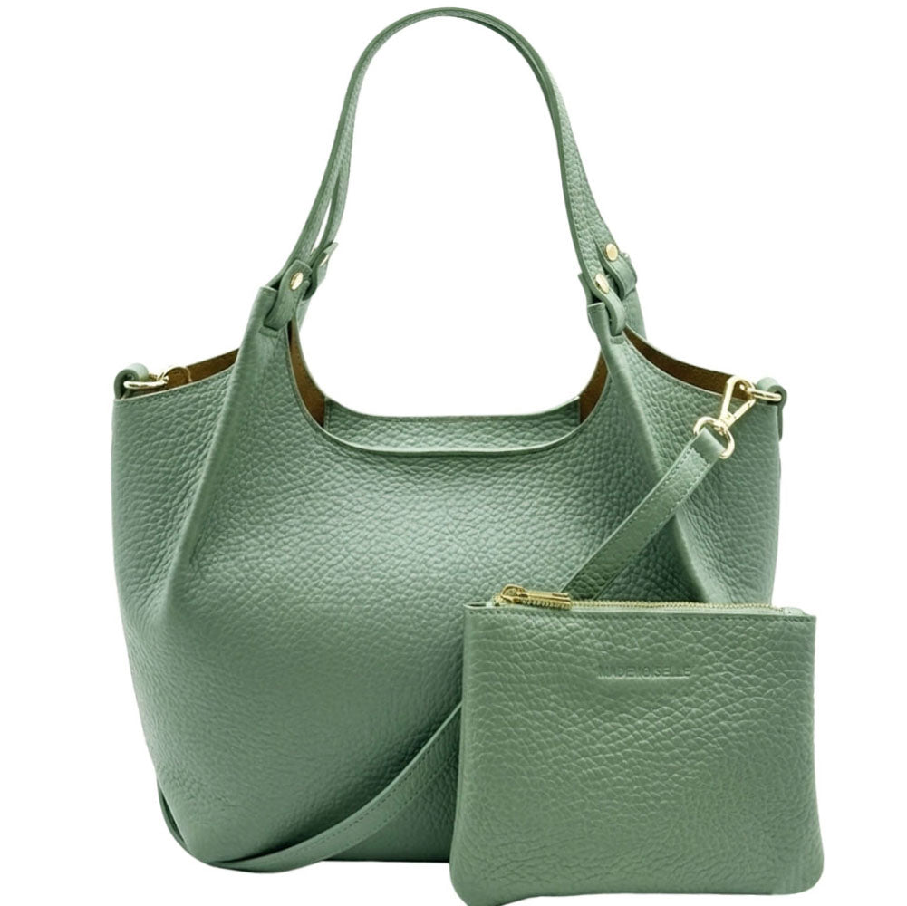 Artemisia Italian Cow Leather Shoulder Bag - Made In Italy