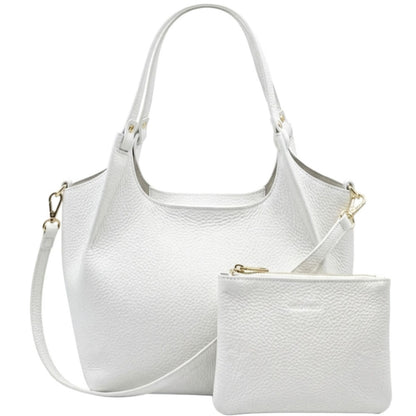 Artemisia Italian Cow Leather Shoulder Bag - Made In Italy
