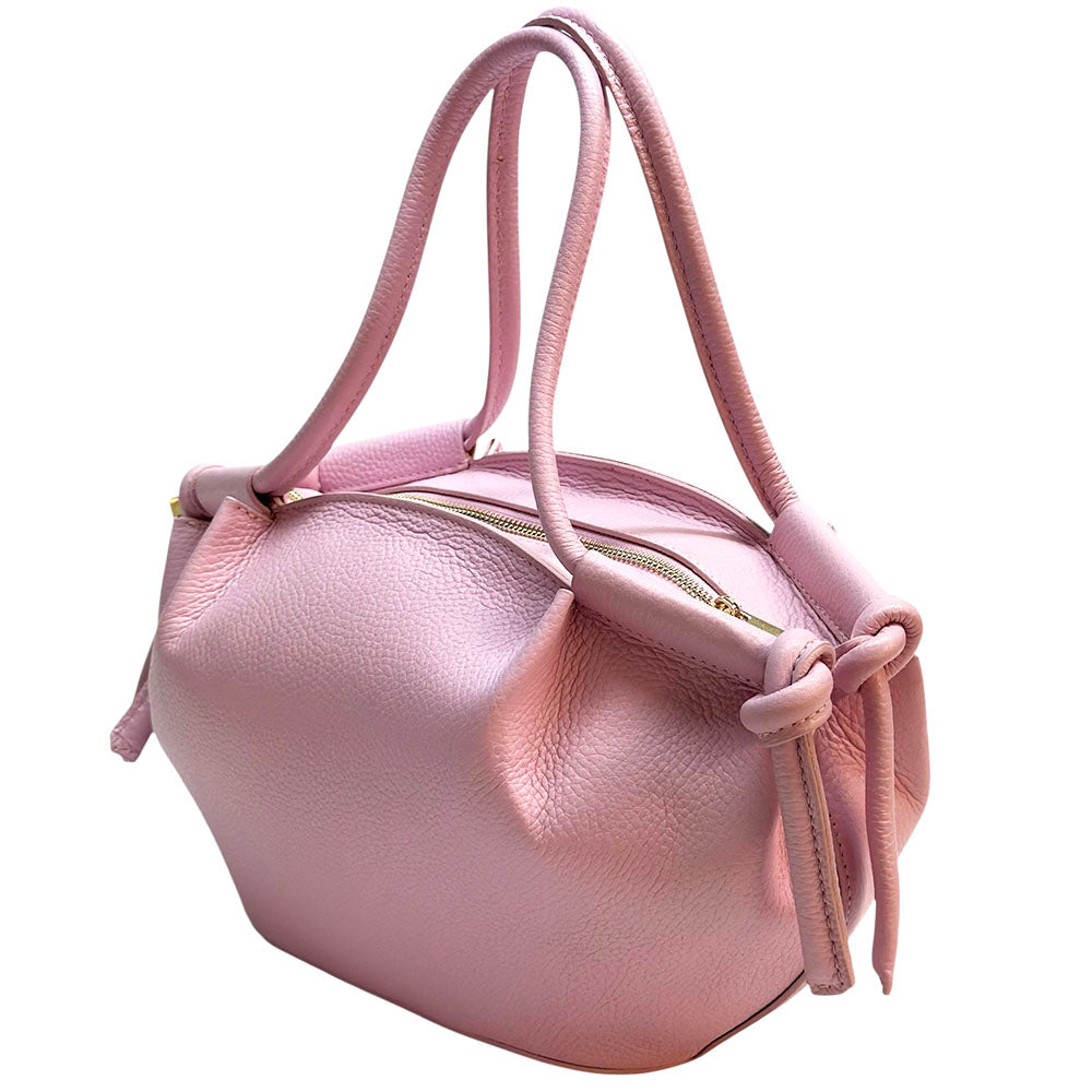 Olga Italian Cow Leather Handbag - Made In Italy