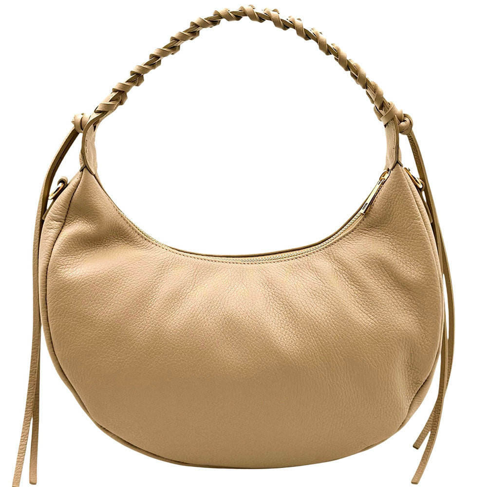 Selviana Cow Leather Hobo Bag - Made In Italy