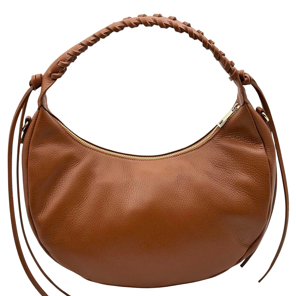Selviana Cow Leather Hobo Bag - Made In Italy